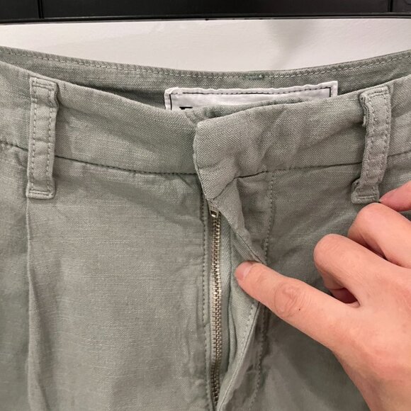 NWOT Frank & Eileen Waterford Walking Shorts Cotton Flax Blend Size 4 - Picture 5 of 9